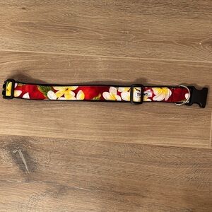 Red Floral Dog Collar